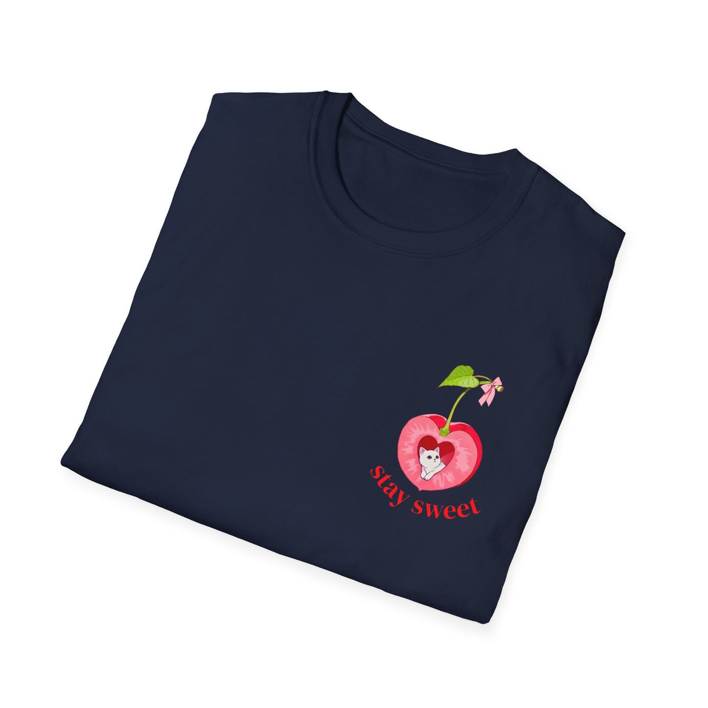 Cherry Cat Short-sleeve T-shirt