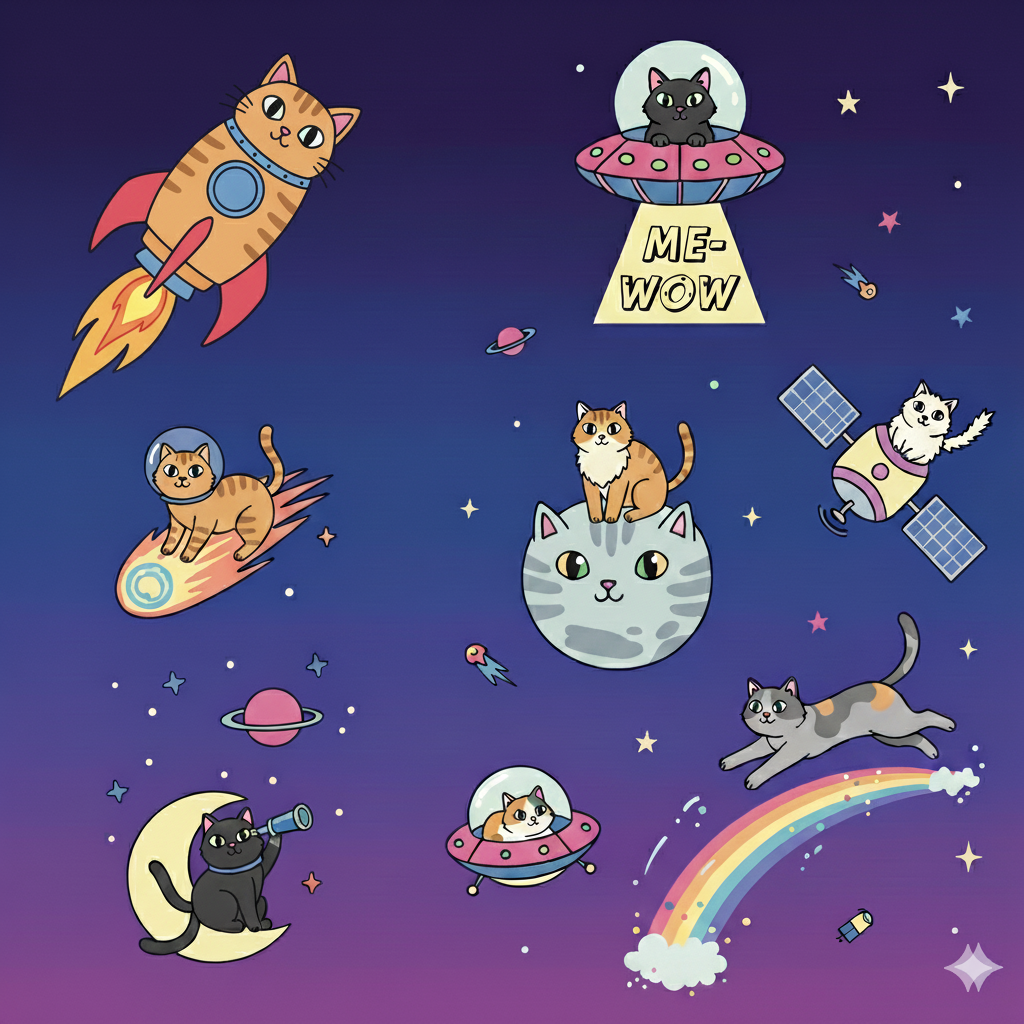 Galaxy Cats: Cosmic & Purr-plexing