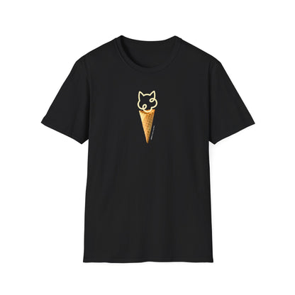 Cat Ice Cream Cone Short-sleeve T-shirt