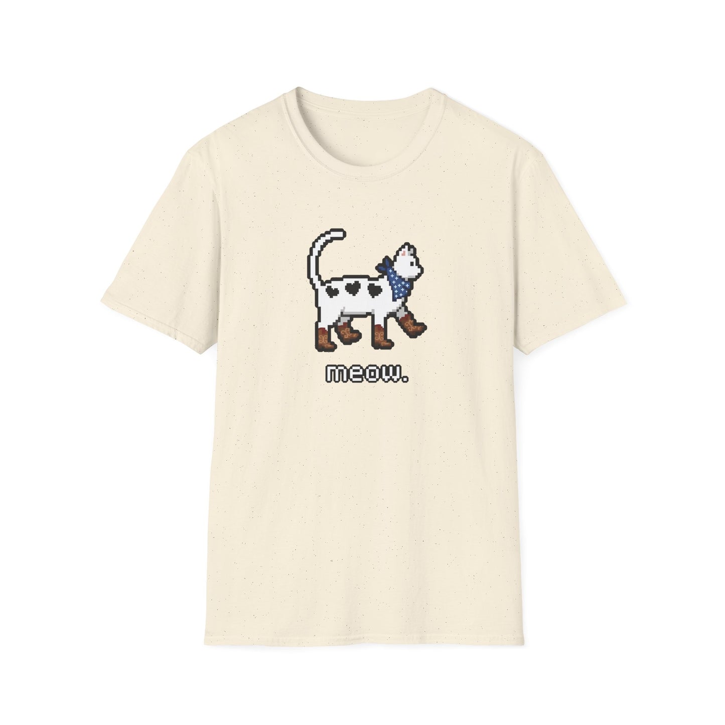 Retro Pixel Cat Cowboy Cat T-shirt