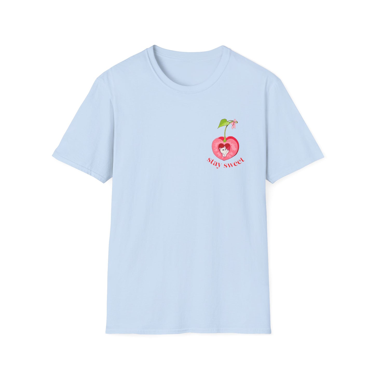 Cherry Cat Short-sleeve T-shirt