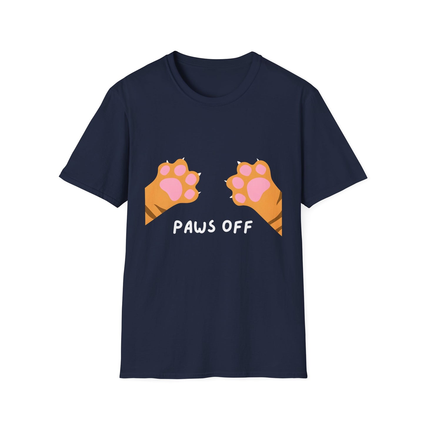 Paws Off Orange Cat Graphic T-shirt