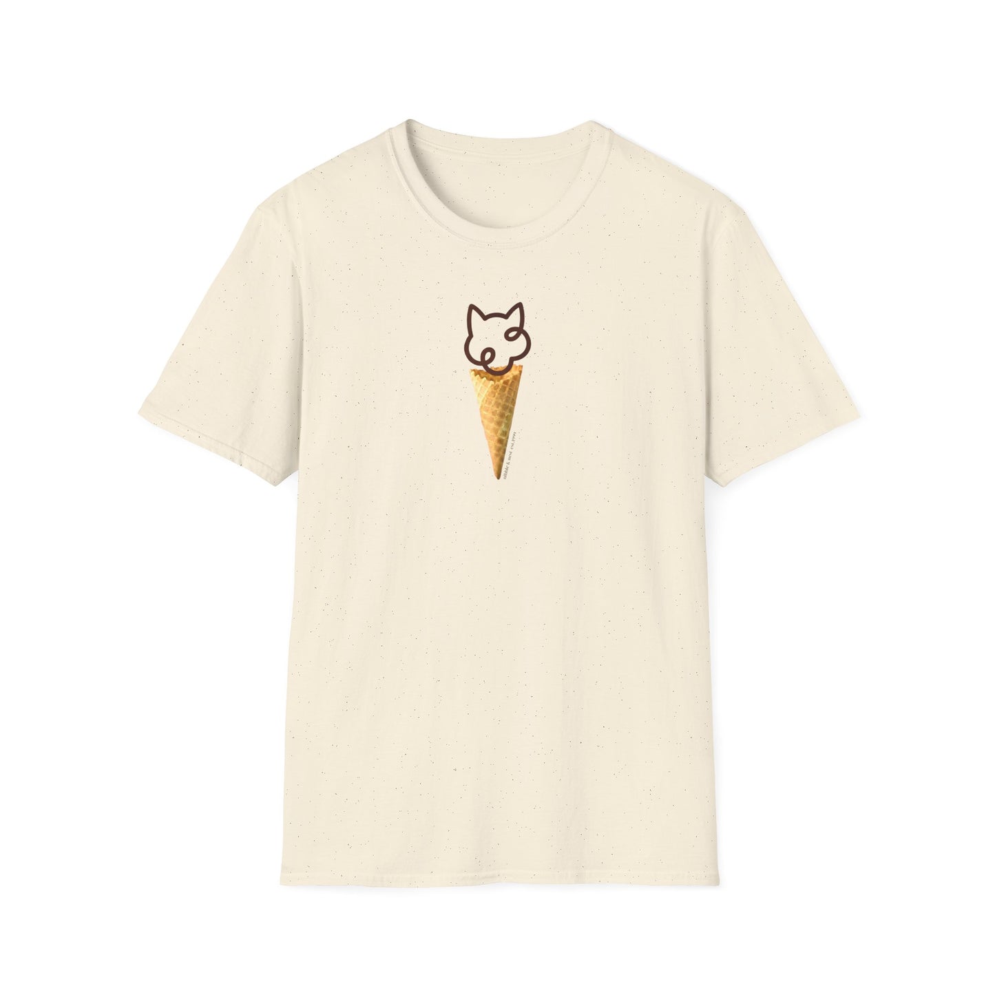 Cat Ice Cream Cone Short-sleeve T-shirt