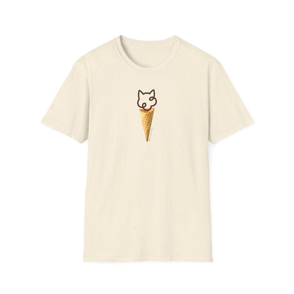 Cat Ice Cream Cone Short-sleeve T-shirt