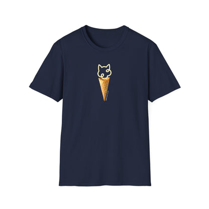 Cat Ice Cream Cone Short-sleeve T-shirt