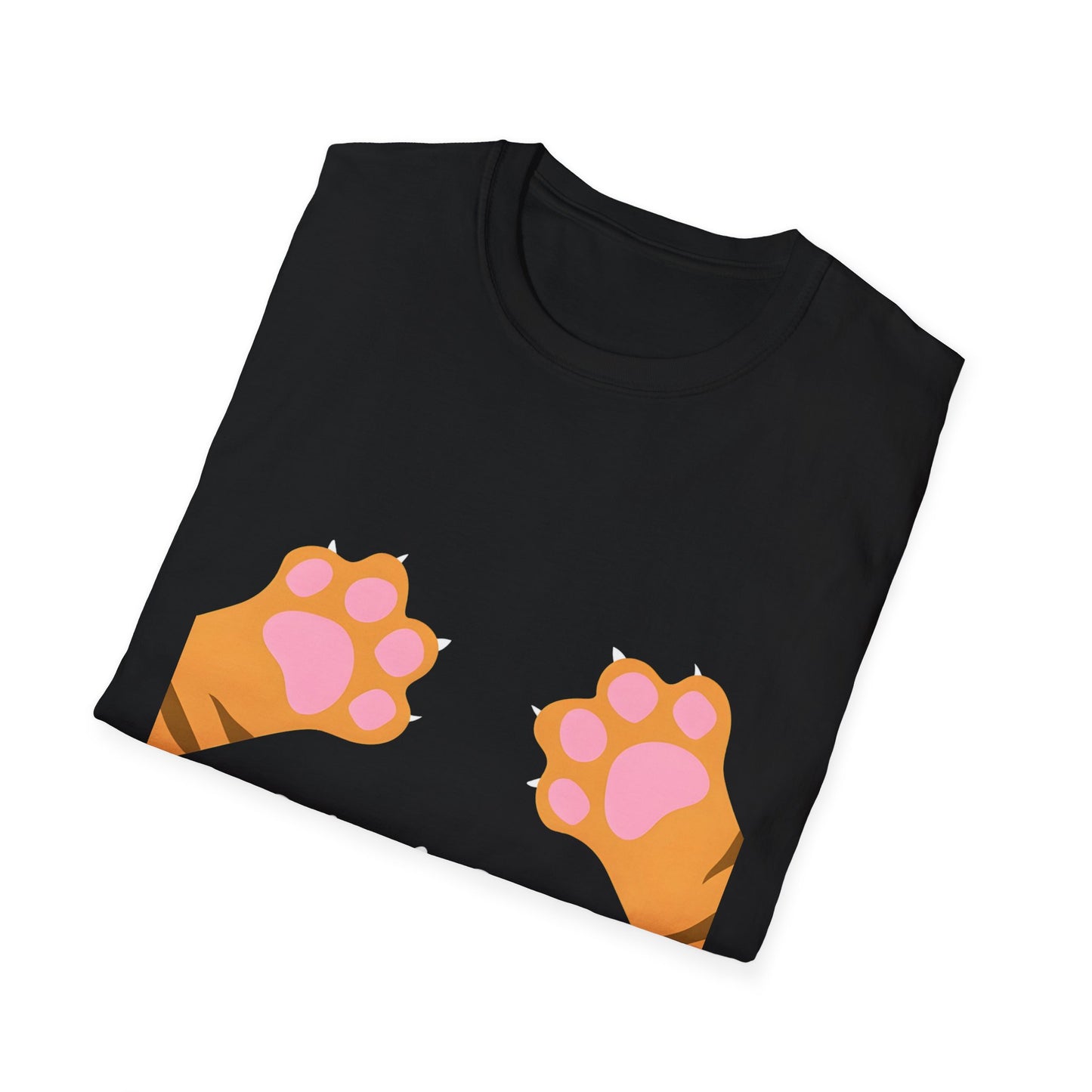 Paws Off Orange Cat Graphic T-shirt