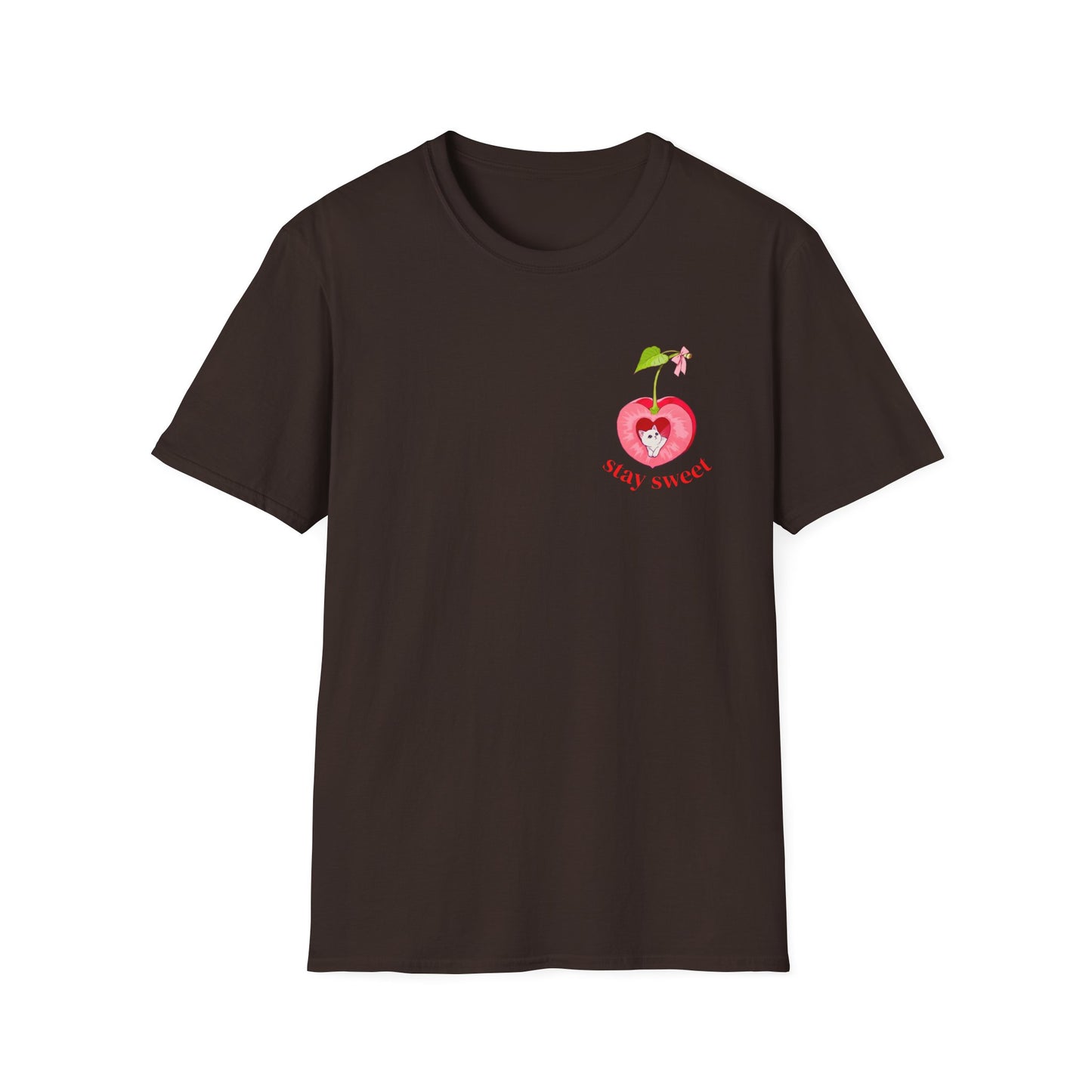 Cherry Cat Short-sleeve T-shirt