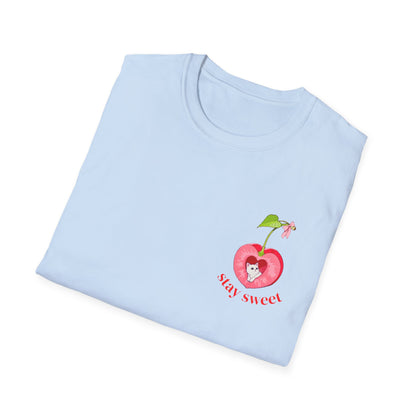 Cherry Cat Short-sleeve T-shirt
