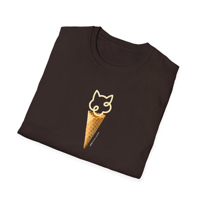 Cat Ice Cream Cone Short-sleeve T-shirt