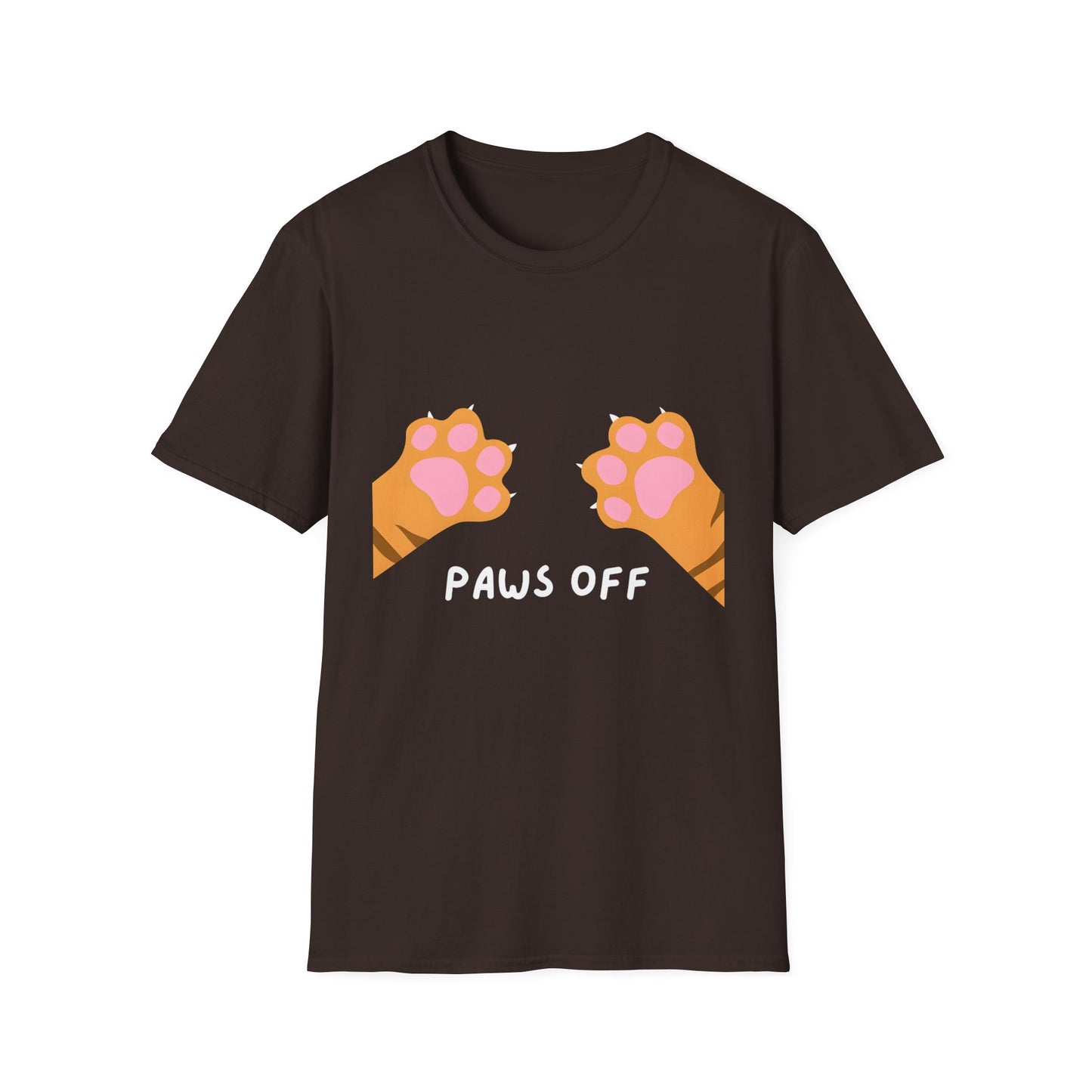 Paws Off Orange Cat Graphic T-shirt