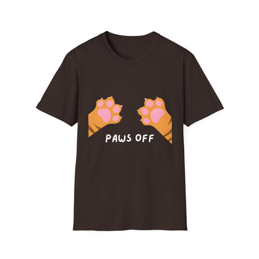 Paws Off Orange Cat Graphic T-shirt