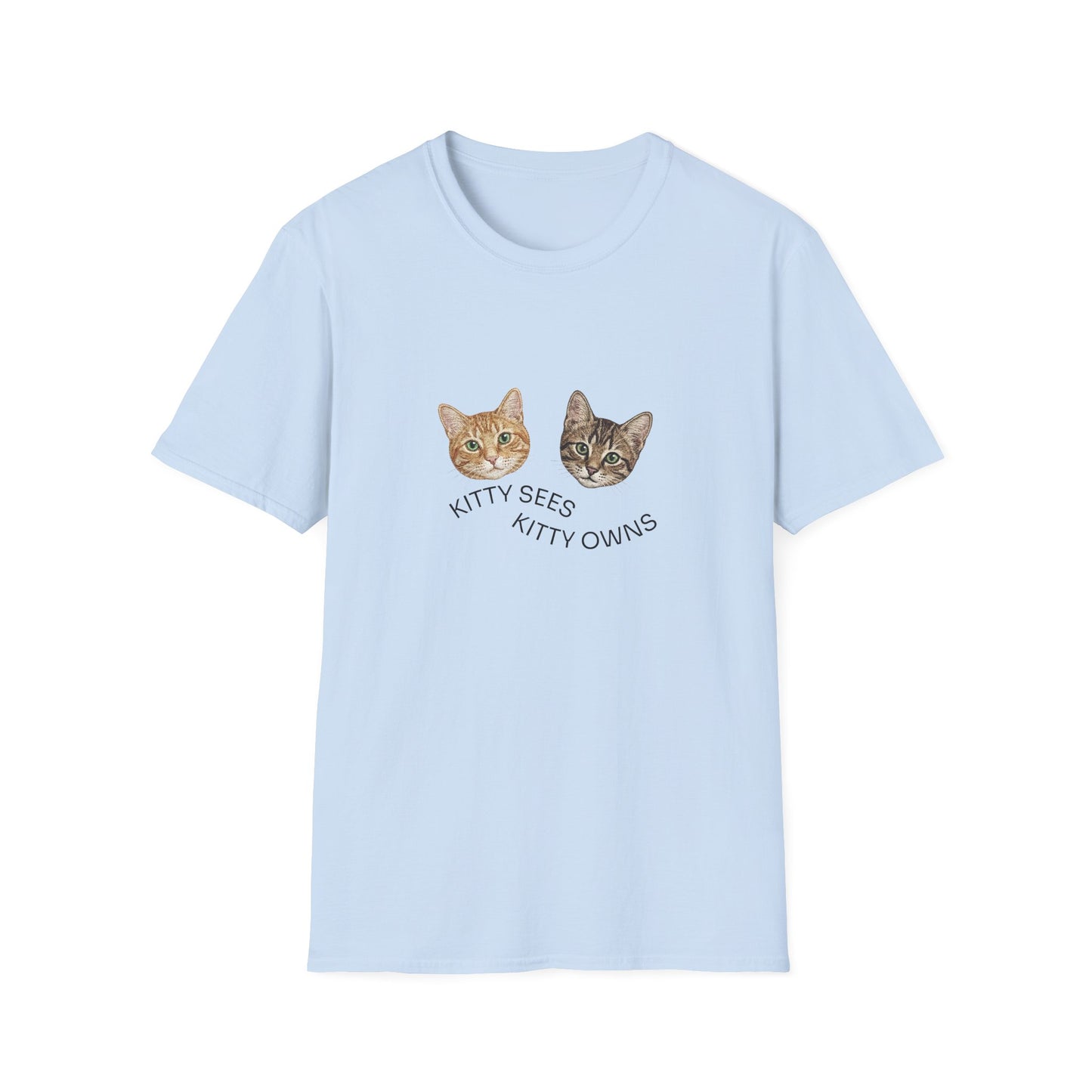 Kitty Sees Kitty Owns Cat Graphic T-shirt
