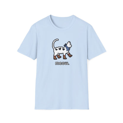 Retro Pixel Cat Cowboy Cat T-shirt