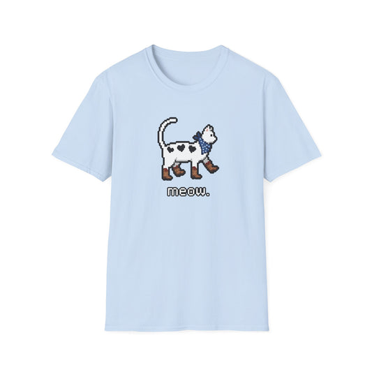 Retro Pixel Cat Cowboy Cat T-shirt
