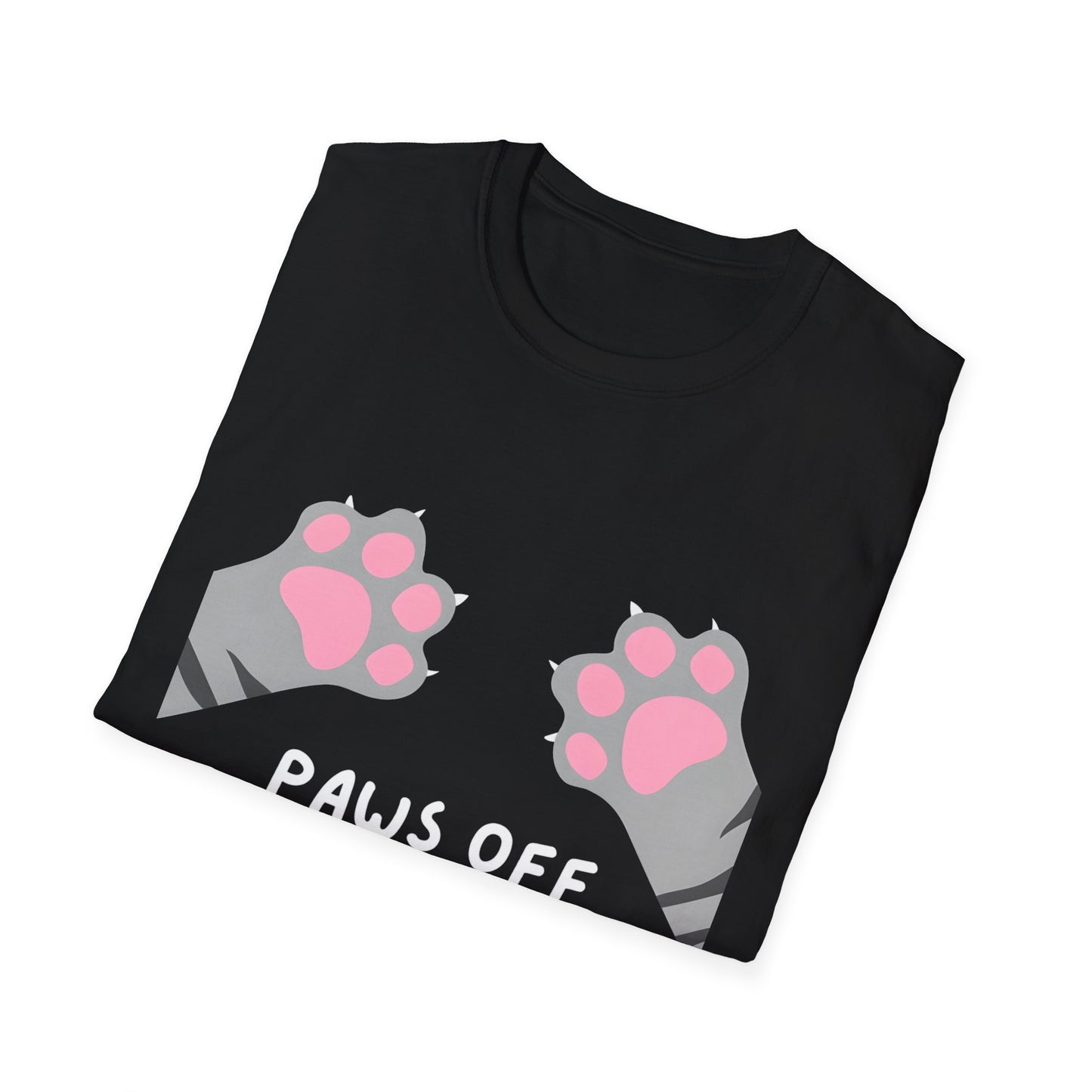 Paws Off Tabby Cat Graphic T-shirt