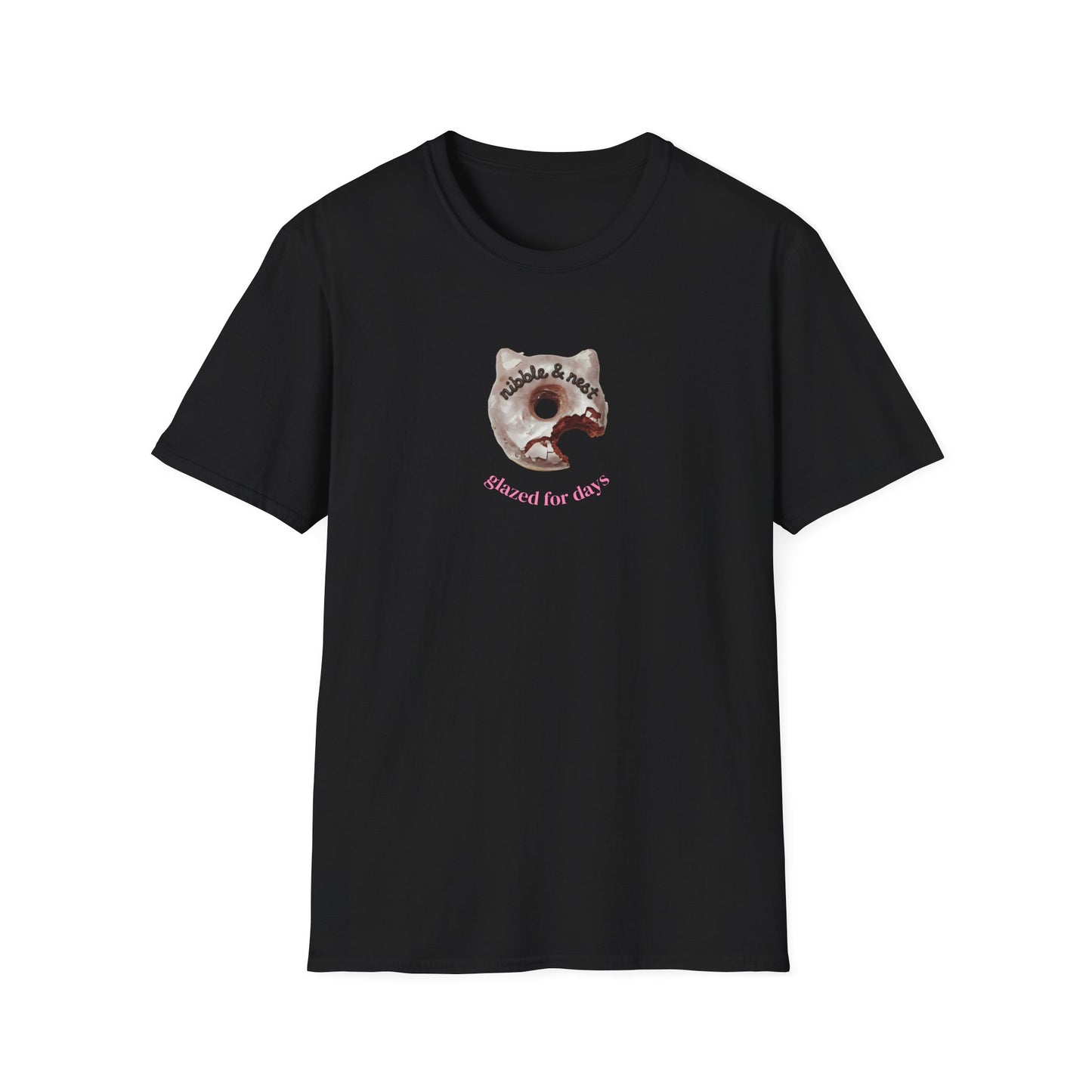Cat Glazed Doughnut Short-sleeve T-shirt
