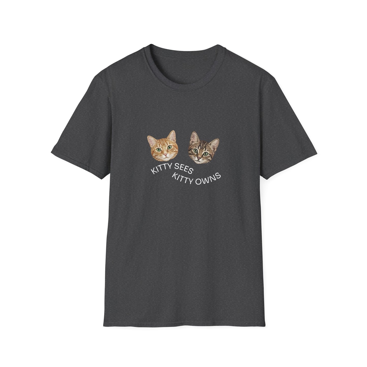 Kitty Sees Kitty Owns Cat Graphic T-shirt