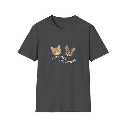 Kitty Sees Kitty Owns Cat Graphic T-shirt