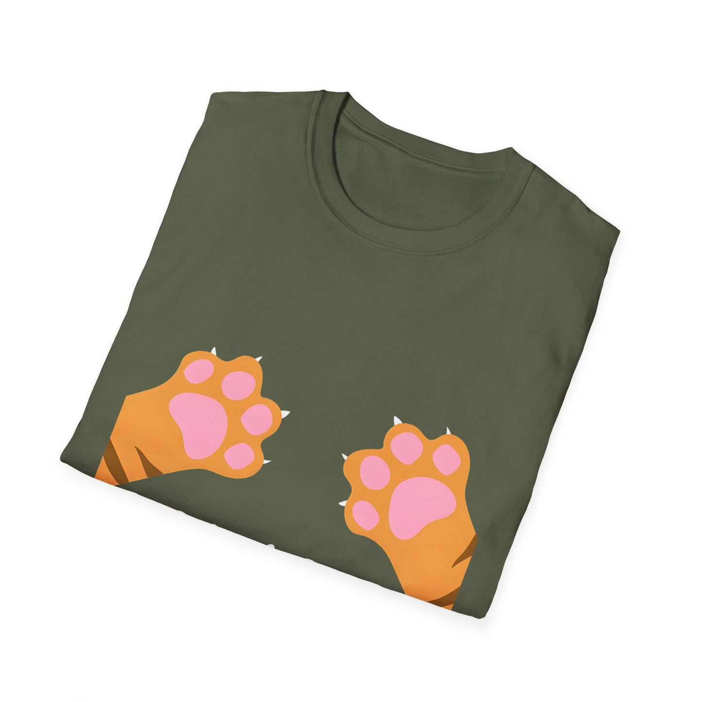Paws Off Orange Cat Graphic T-shirt