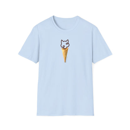 Cat Ice Cream Cone Short-sleeve T-shirt