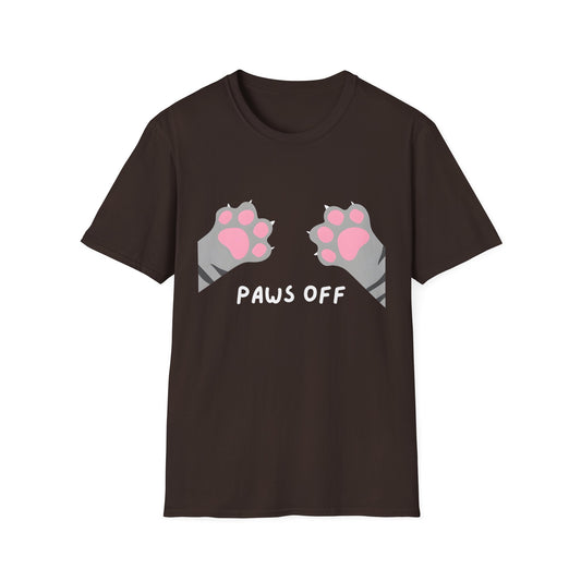 Paws Off Tabby Cat Graphic T-shirt