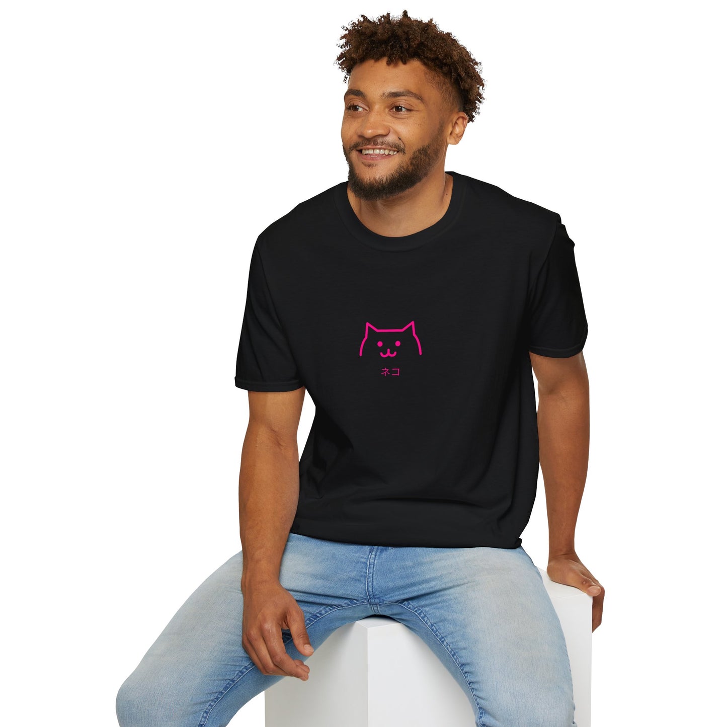 Japenese Neko Cat Graphic T-shirt