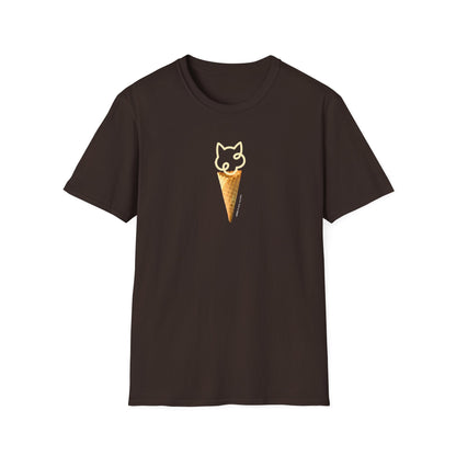 Cat Ice Cream Cone Short-sleeve T-shirt