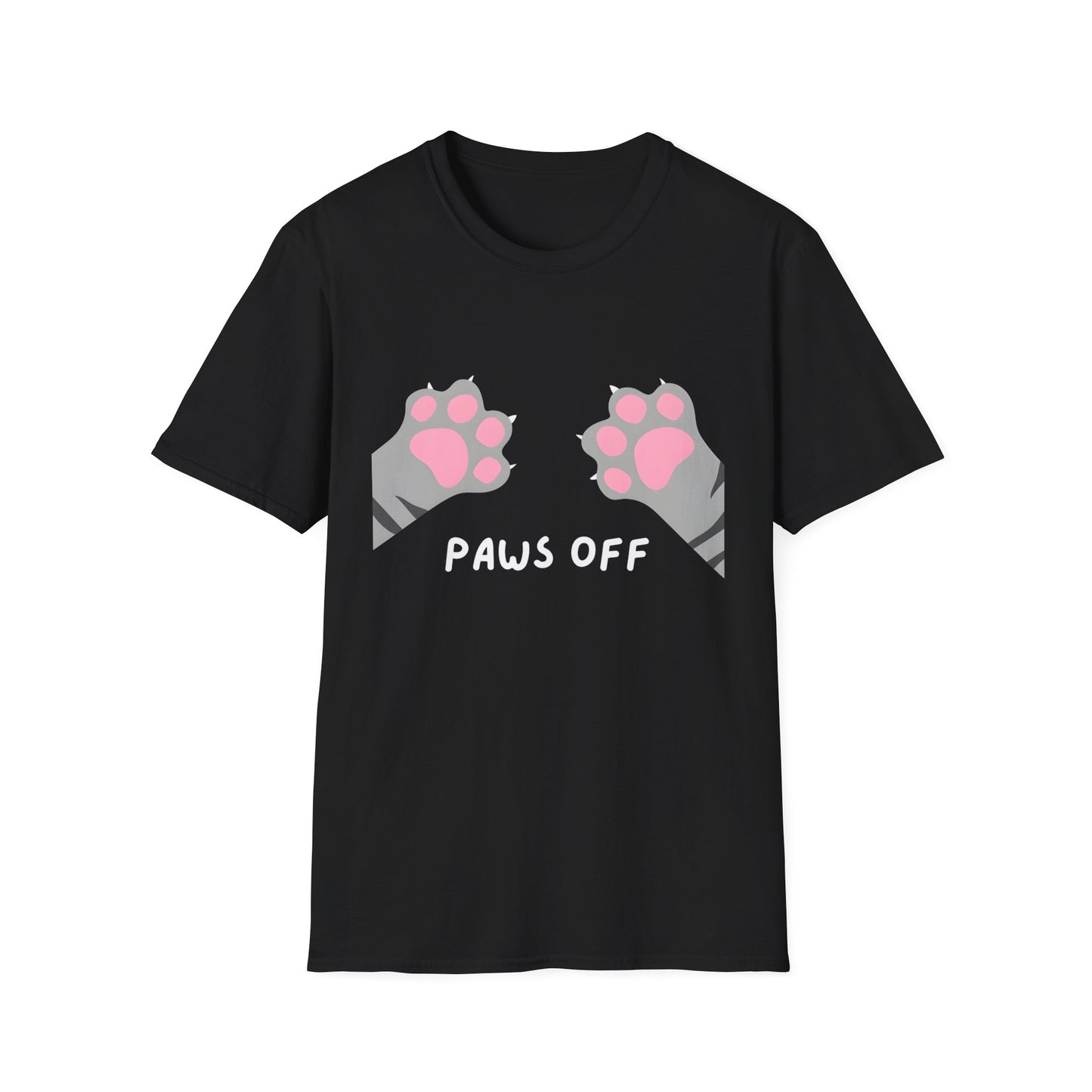 Paws Off Tabby Cat Graphic T-shirt