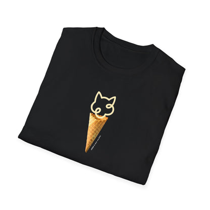 Cat Ice Cream Cone Short-sleeve T-shirt