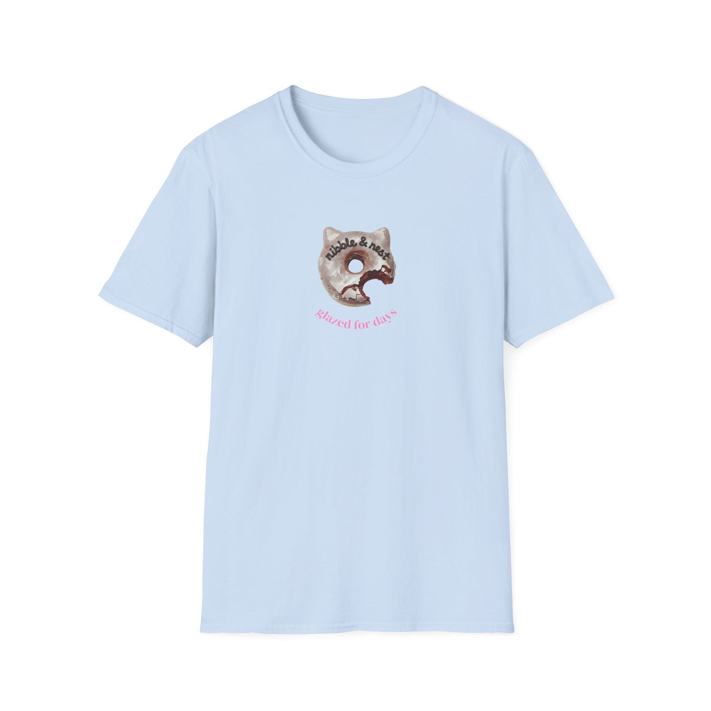 Cat Glazed Doughnut Short-sleeve T-shirt