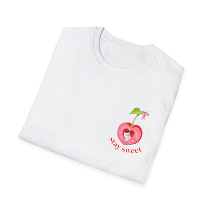 Cherry Cat Short-sleeve T-shirt