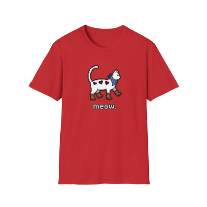 Retro Pixel Cat Cowboy Cat T-shirt