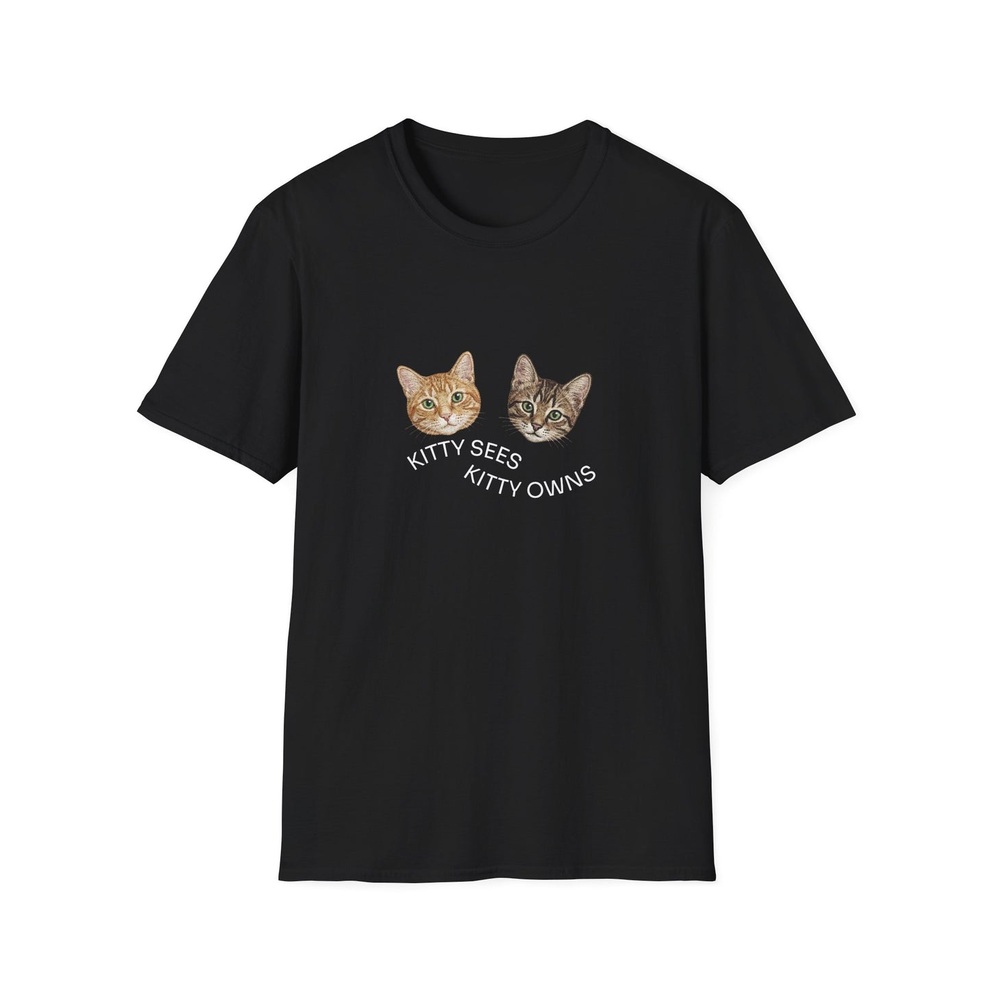 Kitty Sees Kitty Owns Cat Graphic T-shirt