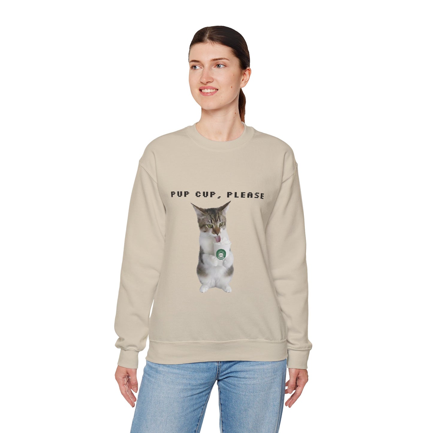 Pup cup, please Cat Graphic T-Shirt