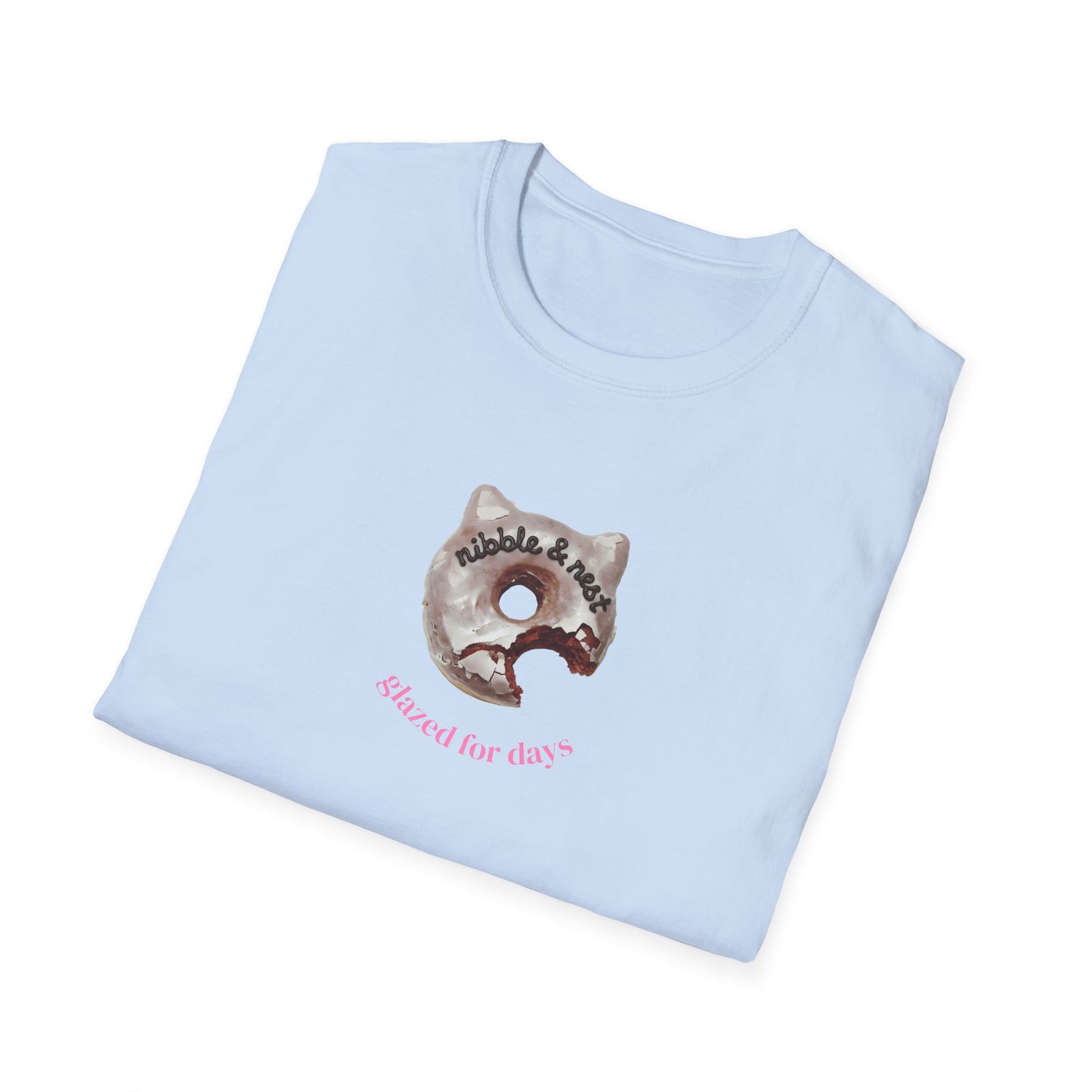 Cat Glazed Doughnut Short-sleeve T-shirt