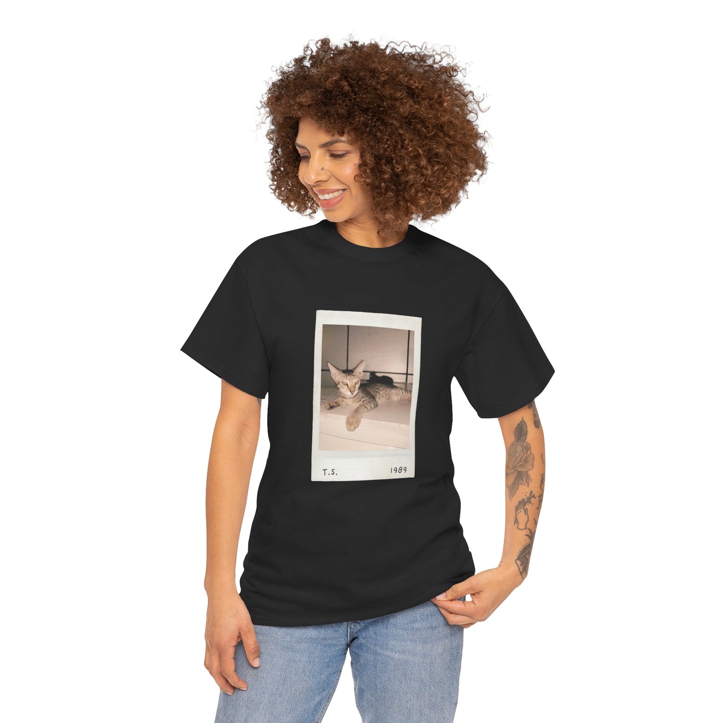 1989 Tabby Cat Polaroid T-shirt