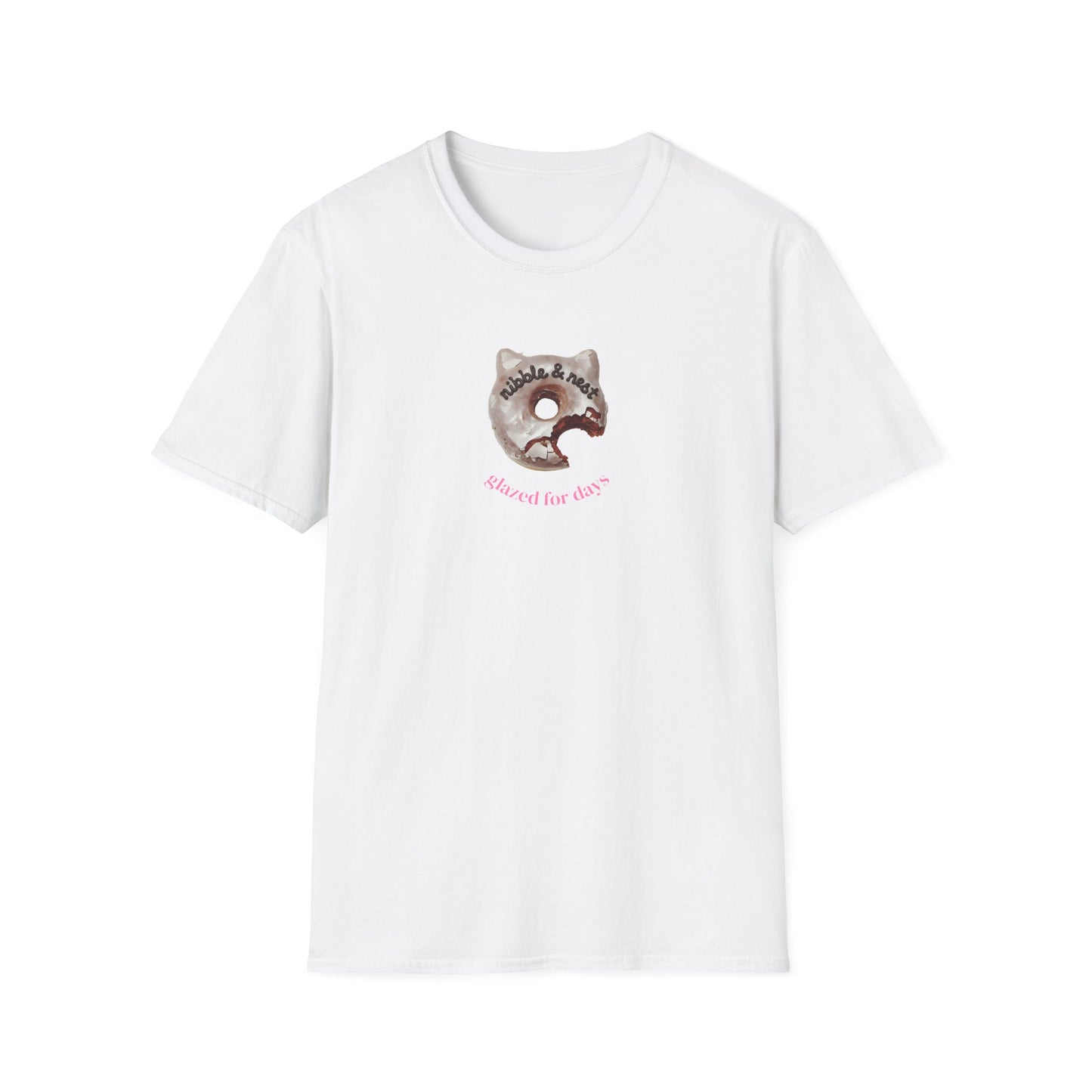 Cat Glazed Doughnut Short-sleeve T-shirt