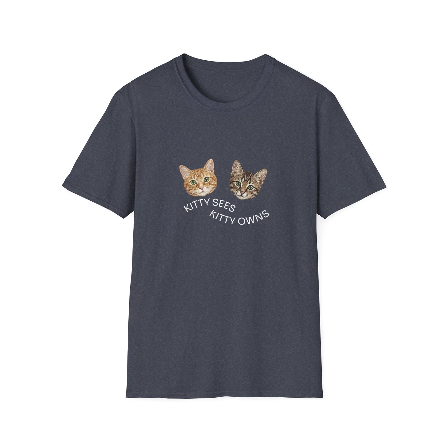 Kitty Sees Kitty Owns Cat Graphic T-shirt