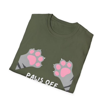 Paws Off Tabby Cat Graphic T-shirt