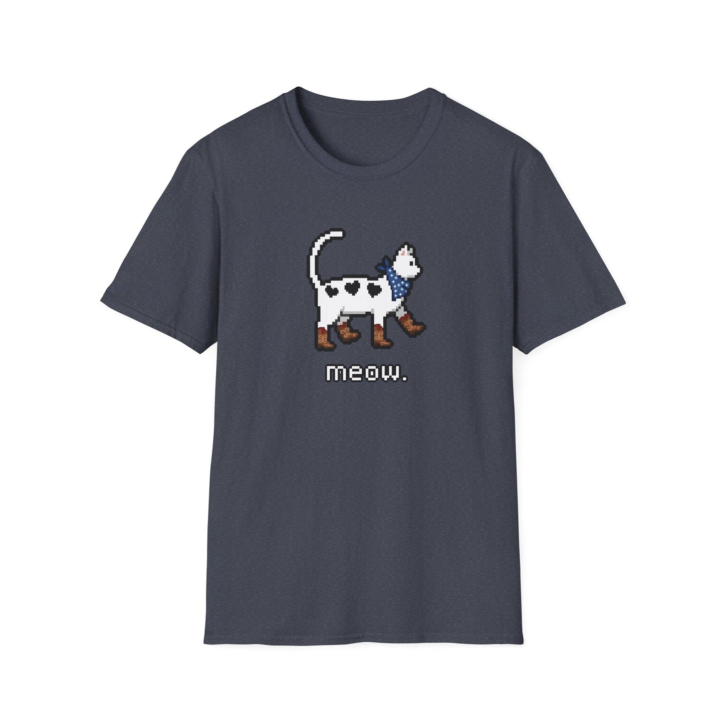 Retro Pixel Cat Cowboy Cat T-shirt