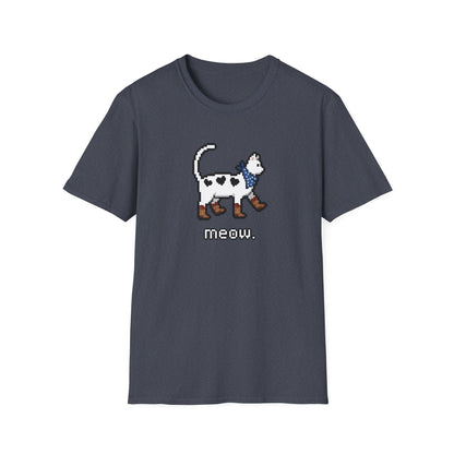 Retro Pixel Cat Cowboy Cat T-shirt