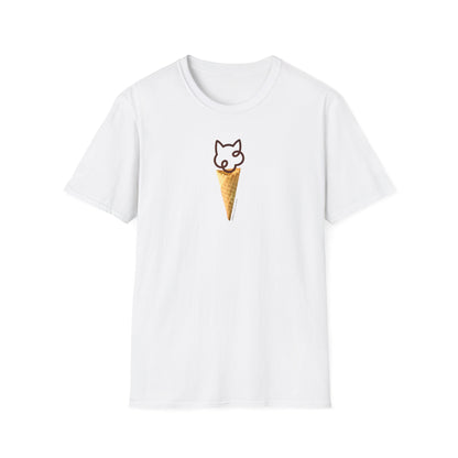 Cat Ice Cream Cone Short-sleeve T-shirt