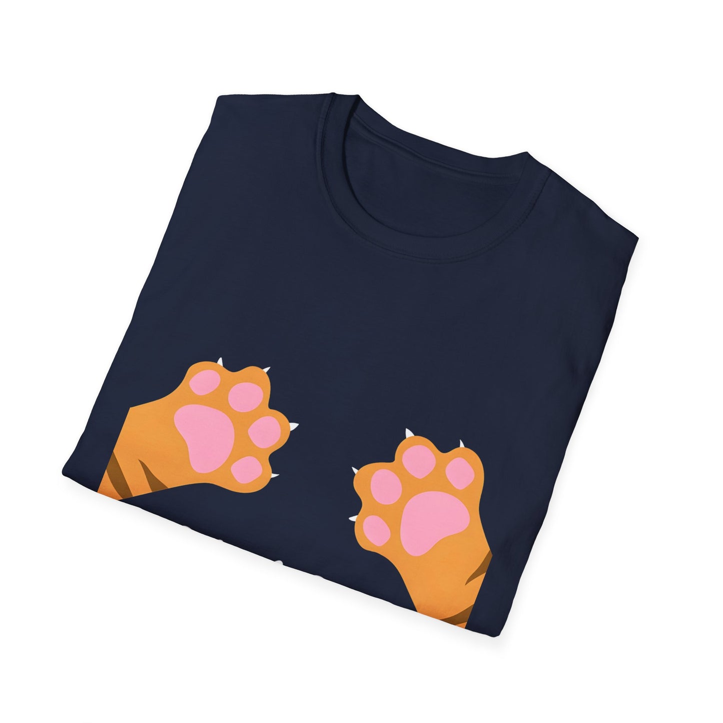 Paws Off Orange Cat Graphic T-shirt