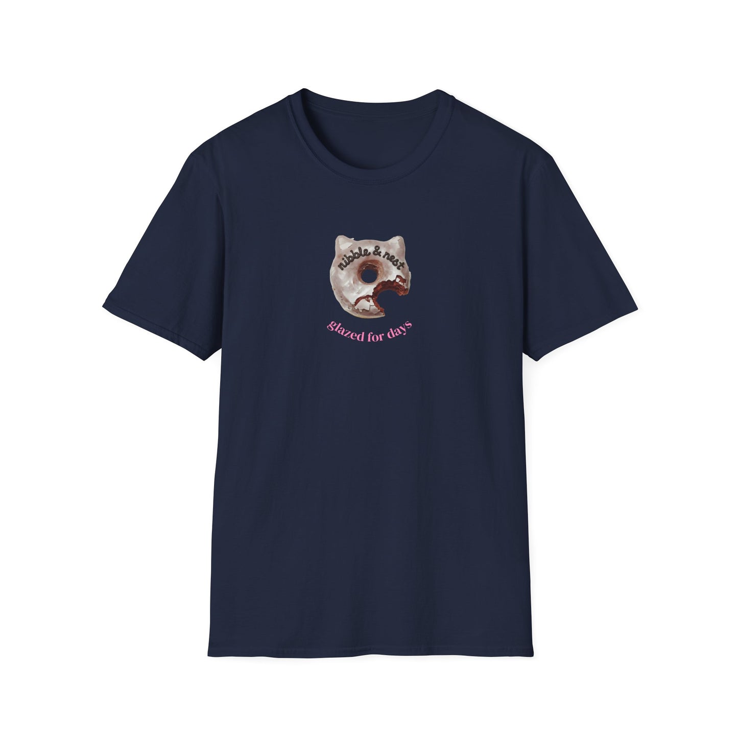 Cat Glazed Doughnut Short-sleeve T-shirt