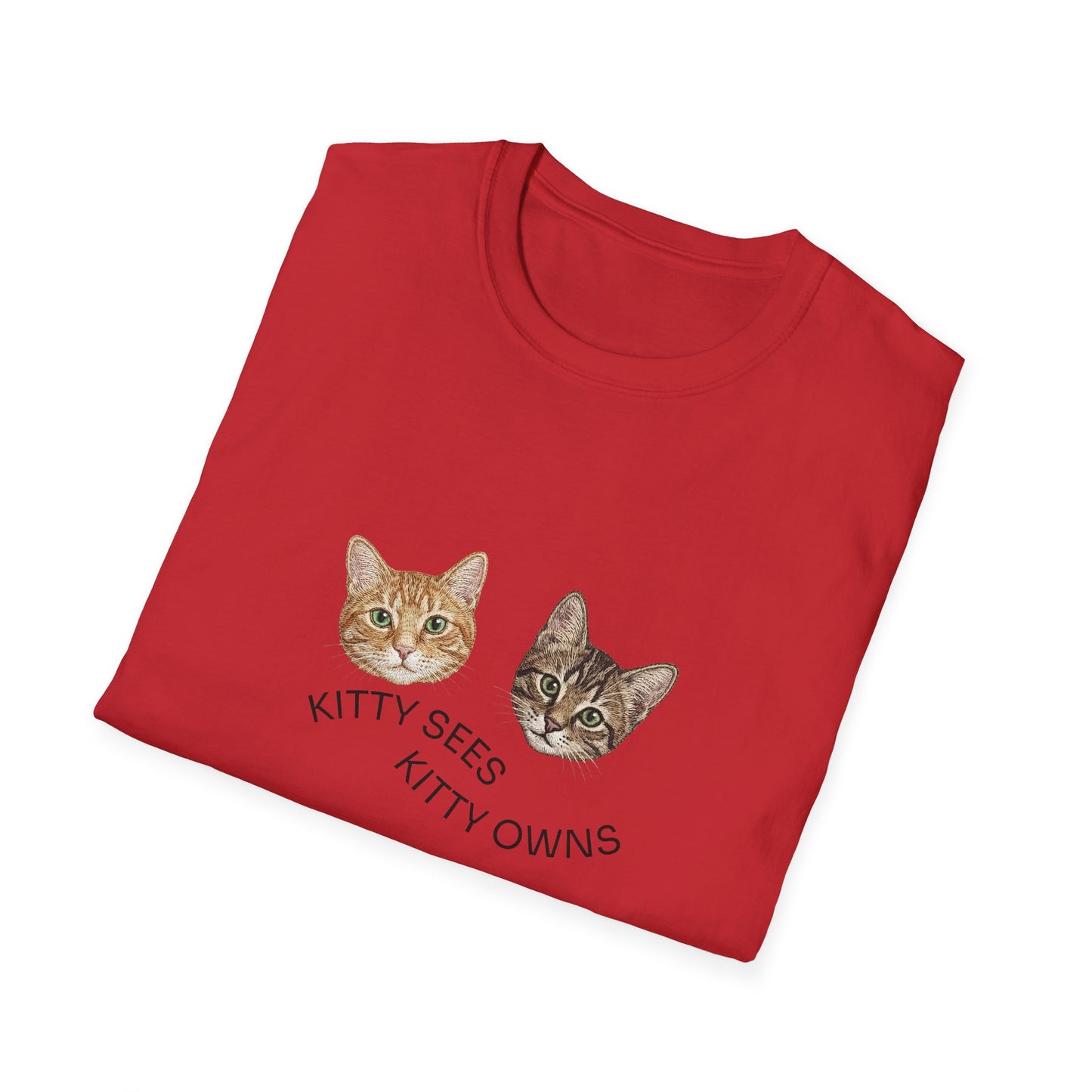 Kitty Sees Kitty Owns Cat Graphic T-shirt